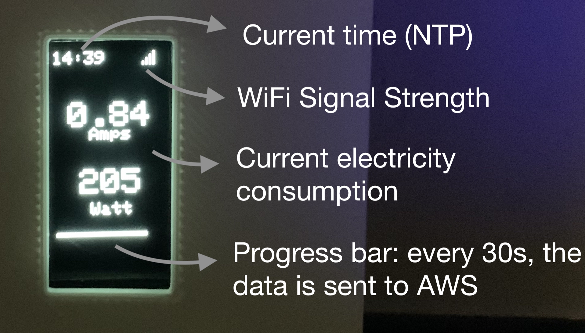 Screenshot ESP32 OLED